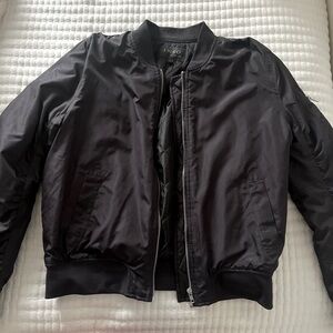 Black bomber jacket